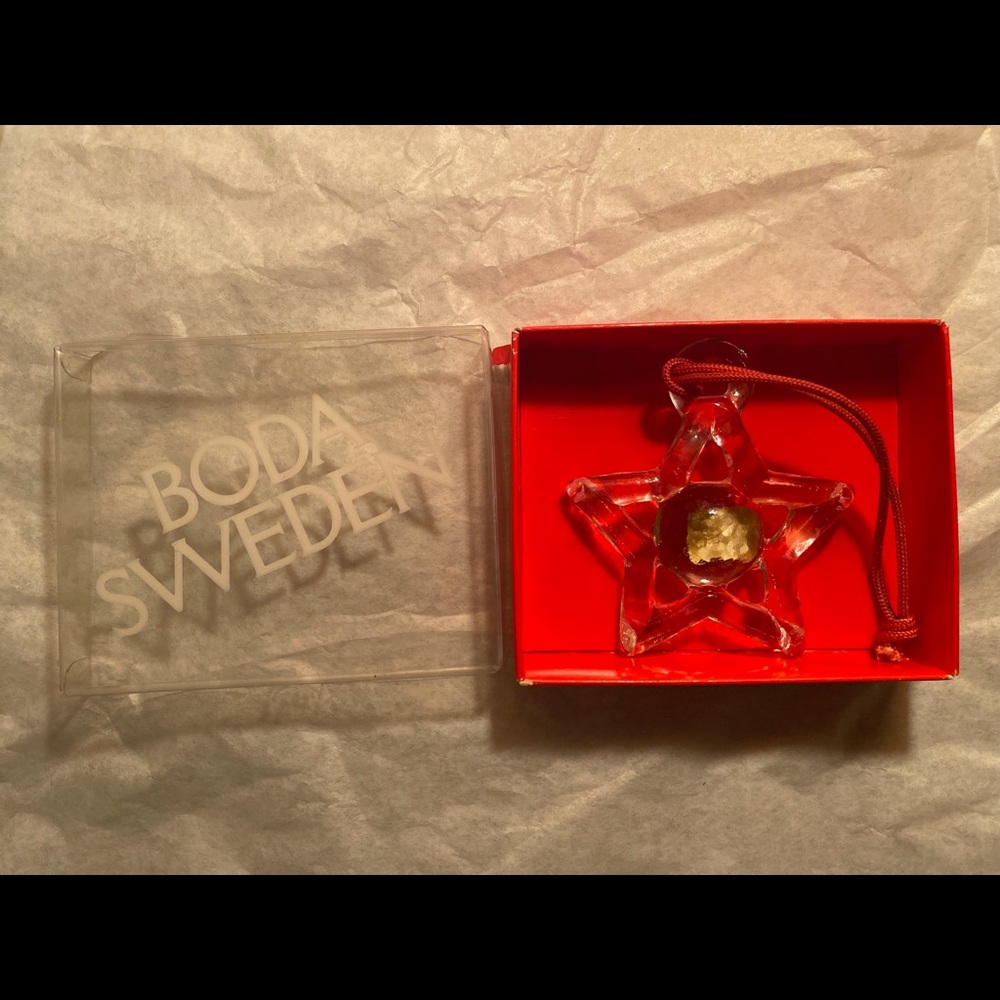 Vintage Boda Sweden Handmade Star Ornament
